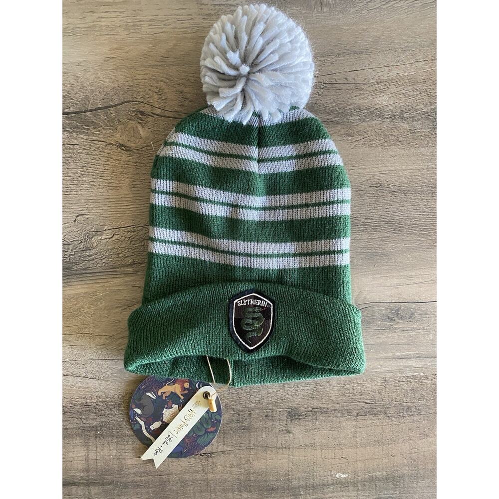 Harry Potter x Lulu + Roo Slytherin Beanie Green NWT Wizard‎ Hat Whimsy Goth